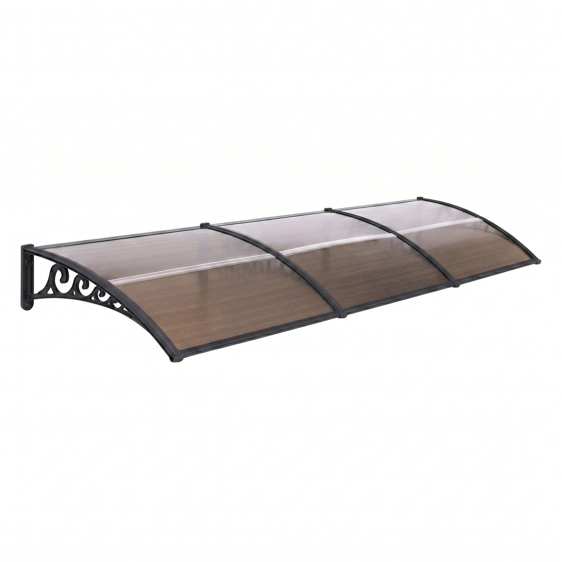 Instahut Window Door Awning 0.8mx3m Brown instahut