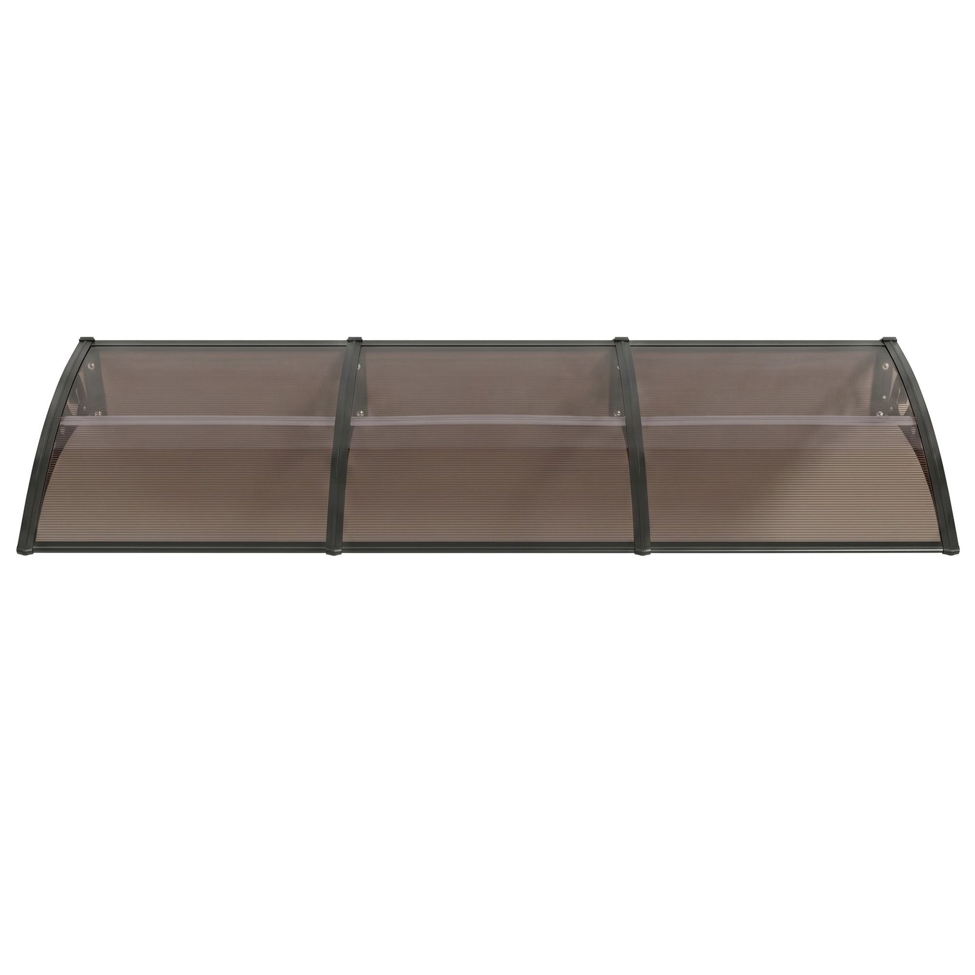 Instahut Window Door Awning 0.8mx3m Brown instahut