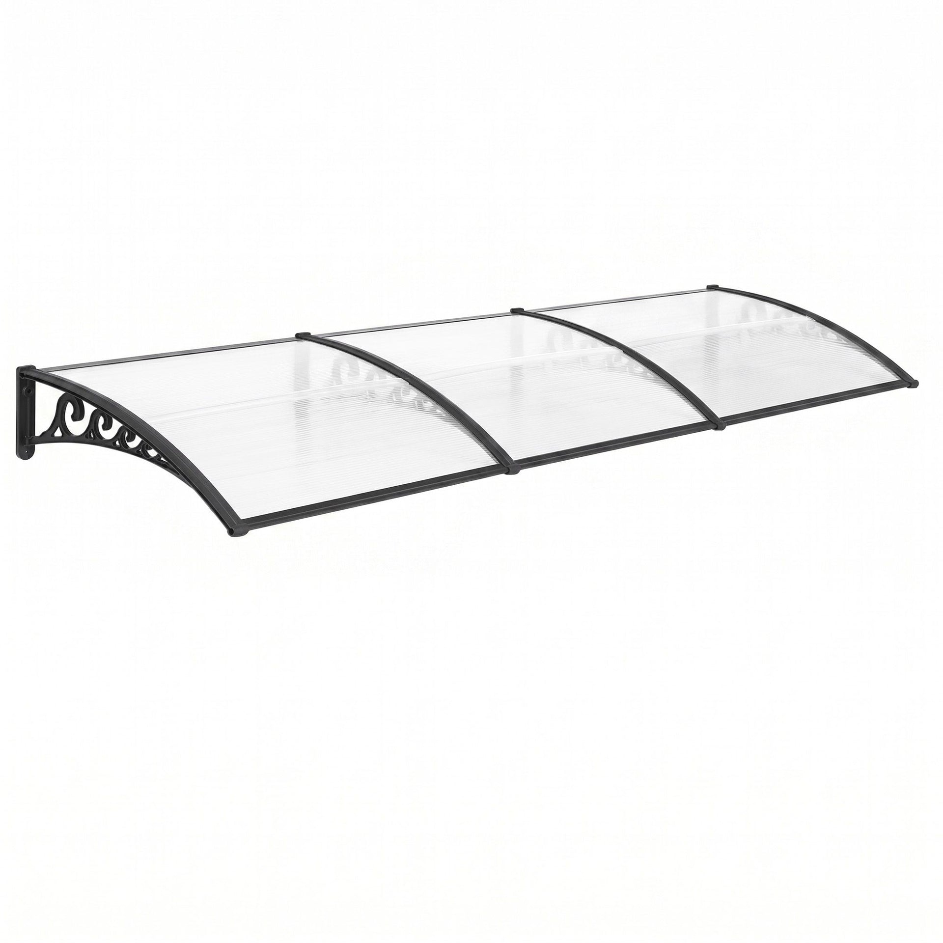 Instahut Window Door Awning 0.8mx3m Transparent instahut