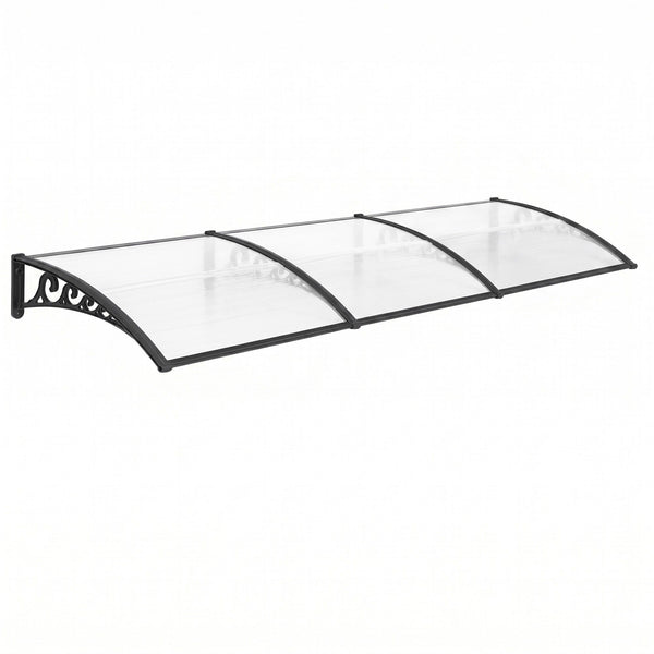 Instahut Window Door Awning 0.8mx3m Transparent instahut