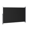 Instahut Side Awning Sun Shade Outdoor Retractable Privacy Screen 1.8X3M Black