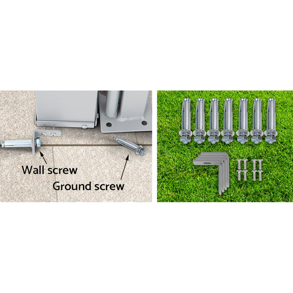 Instahut Side Awning Sun Shade Outdoor Retractable Privacy Screen 2X3M Black X2 Awezingly