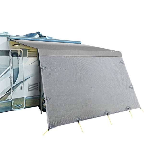 Weisshorn 12ft Caravan Awning Fabric & Privacy Screen RV Roll Out Sun Shade 3.4M Awezingly
