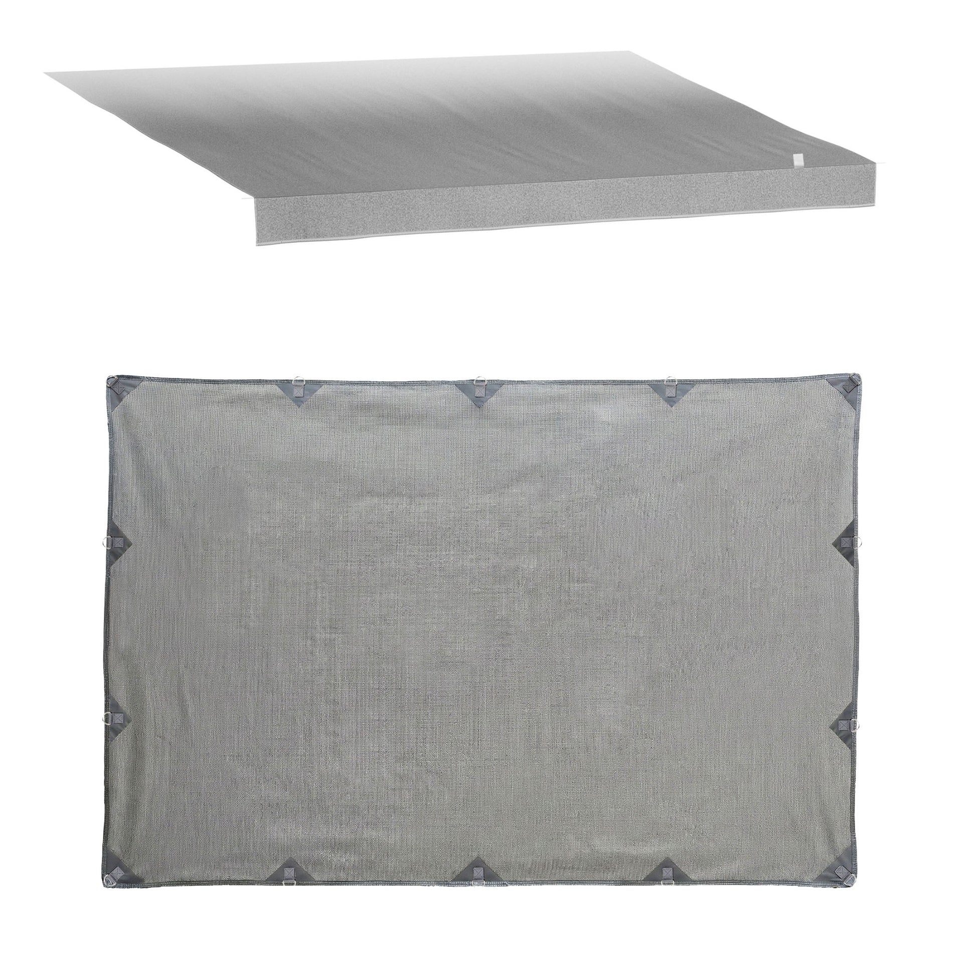 Weisshorn 12ft Caravan Awning Fabric & Privacy Screen RV Roll Out Sun Shade 3.4M Awezingly