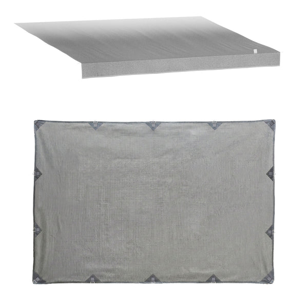 Weisshorn 12ft Caravan Awning Fabric & Privacy Screen RV Roll Out Sun Shade 3.4M Awezingly
