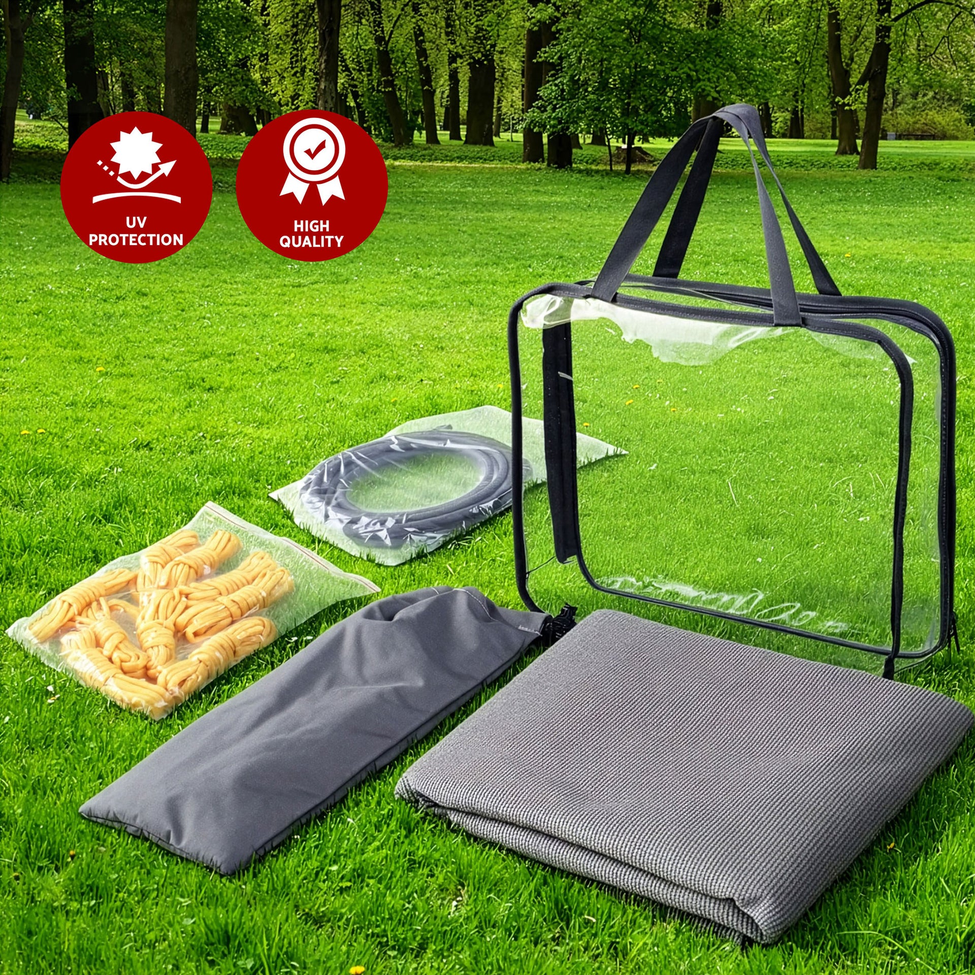 Weisshorn 18ft Caravan Awning Fabric & Privacy Screen RV Roll Out Sun Shade 5.2M Awezingly