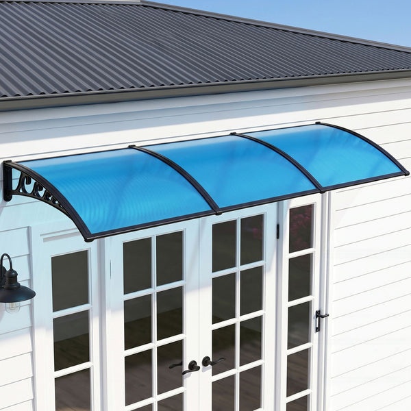 Instahut Window Door Awning 1mx3m Blue instahut