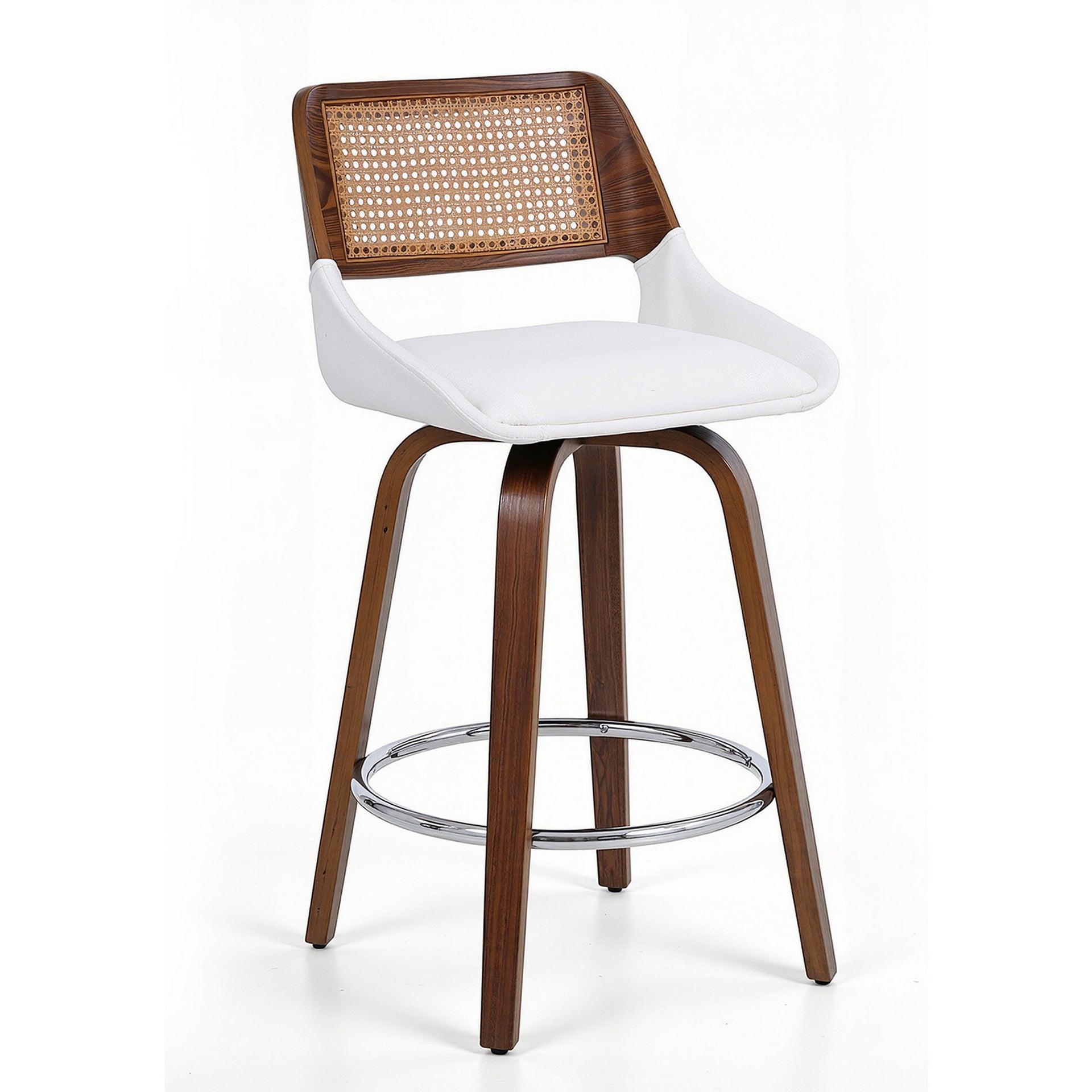 Artiss Wooden Bar Stools Swivel Kitchen Counter Stool Chair 60cm Seat Height Awezingly