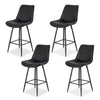 Artiss 4x Bar Stools Kitchen Dining Chair Counter Stool Diamond PU Leather Black