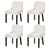 Artiss Dining Chairs Set of 4 Corduroy Wooden Beige