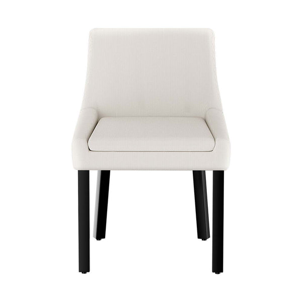 Artiss Dining Chairs Set of 4 Corduroy Wooden Beige Artiss