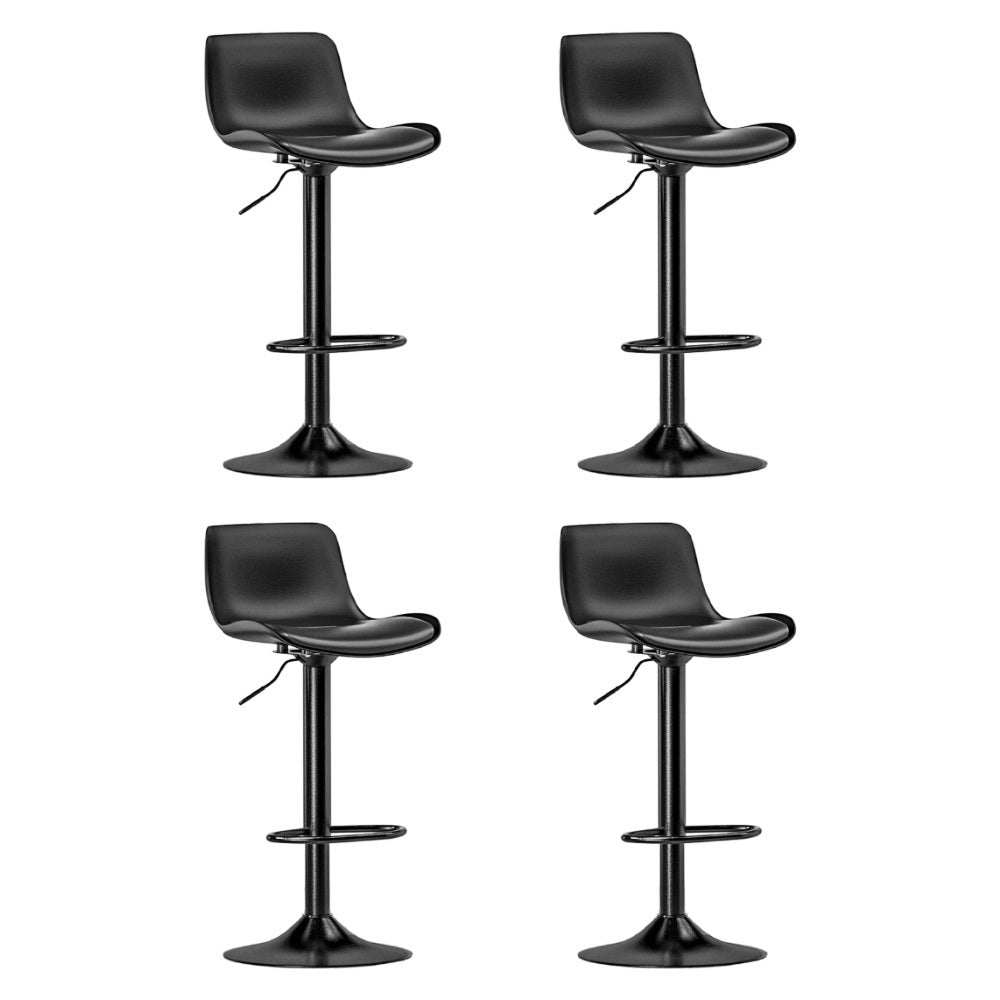Artiss 4x Bar Stools Padded Seat Gas Lift Black Artiss