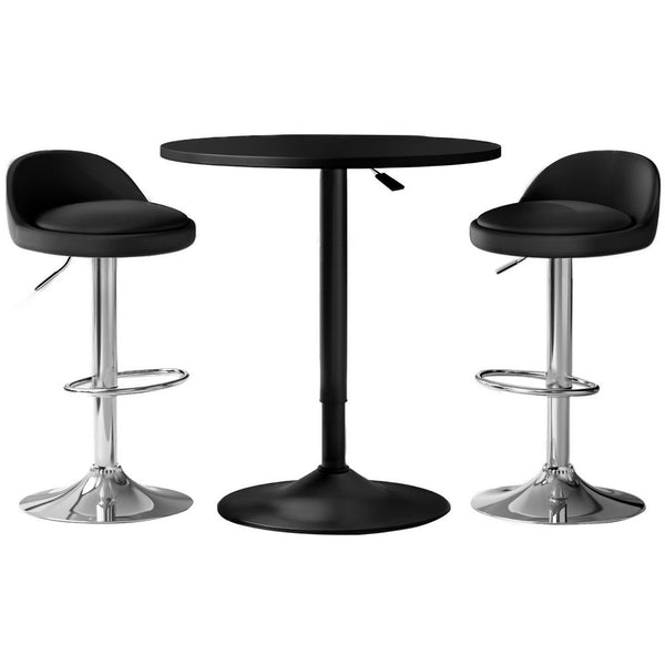 Artiss Bar Table and Stools Set Dining Desk Kitchen Chairs Cafe Pub Artiss