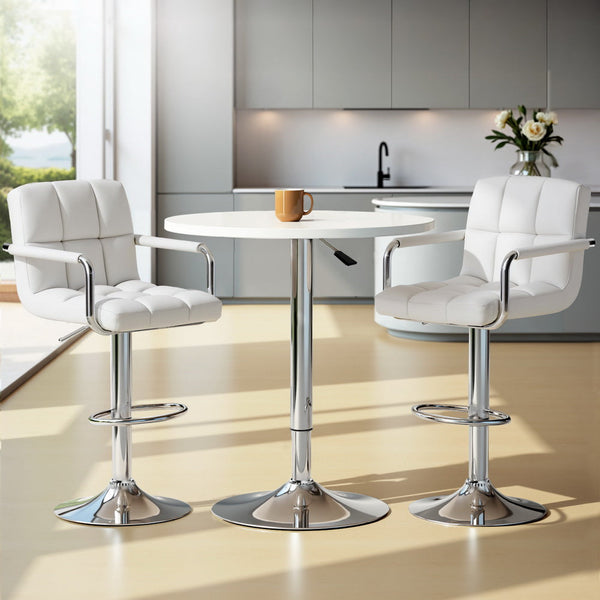 Artiss Bar Table and Stools Set Dining Desk Kitchen Chairs Cafe Pub Artiss