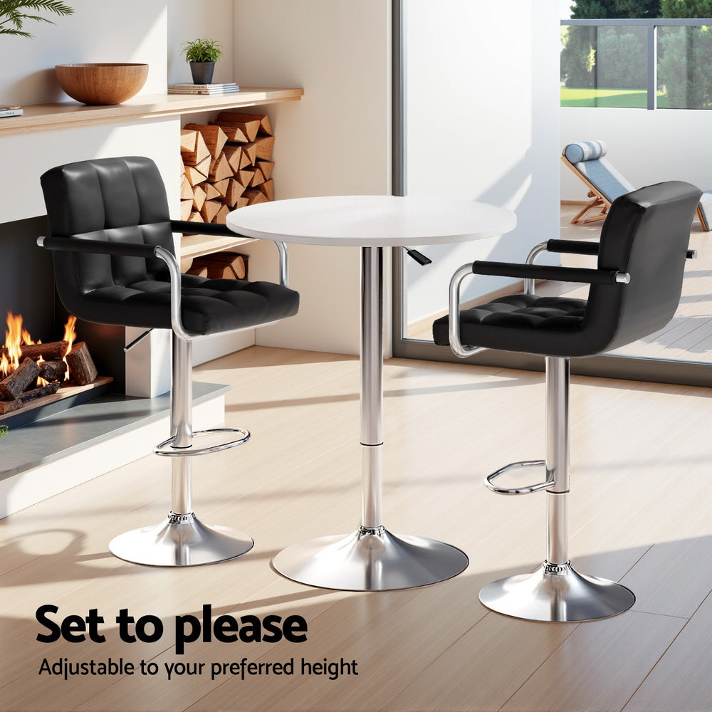Artiss Bar Table and Stools Set Dining Desk Kitchen Chairs Cafe Pub Artiss