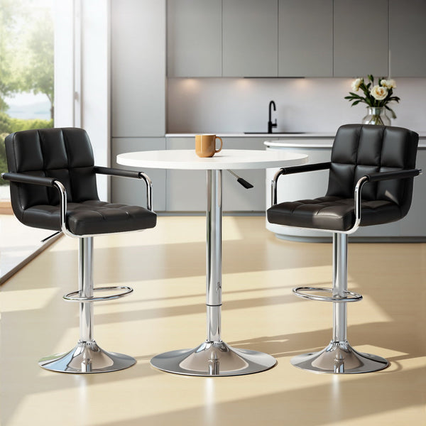 Artiss Bar Table and Stools Set Dining Desk Kitchen Chairs Cafe Pub Artiss