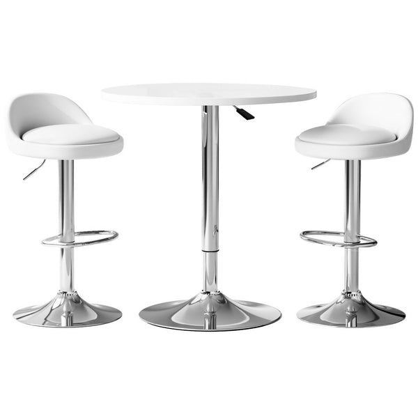 Artiss Bar Table and Stools Set Dining Desk Kitchen Chairs Cafe Pub Artiss