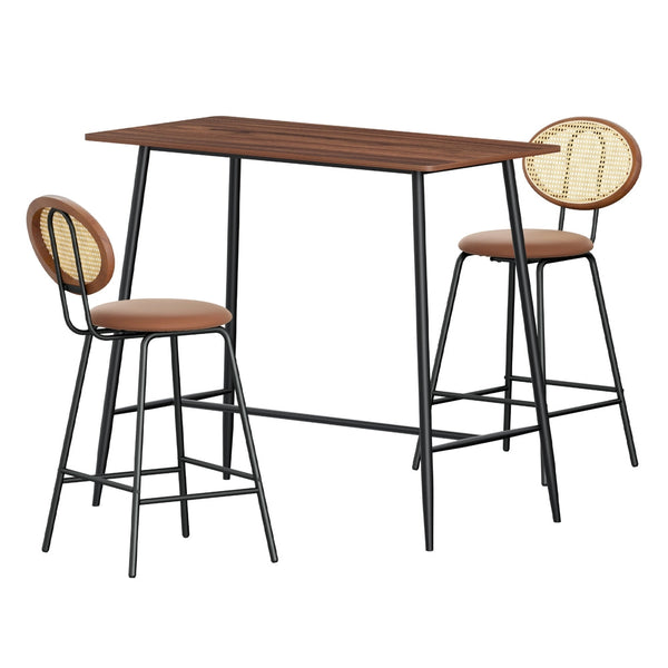 Artiss Bar Table Stools Set Dining Desk Industrial Kitchen Chairs Cafe Pub Artiss