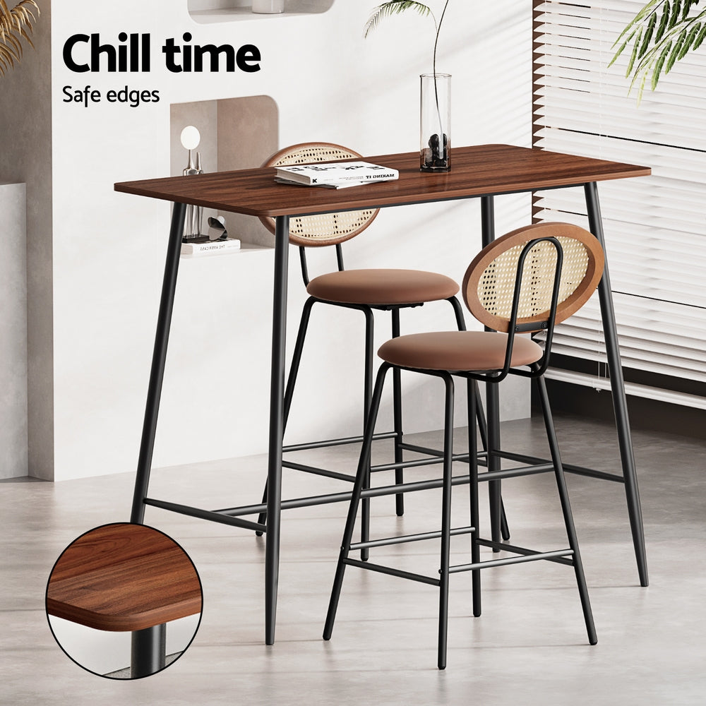 Artiss Bar Table Stools Set Dining Desk Industrial Kitchen Chairs Cafe Pub Artiss