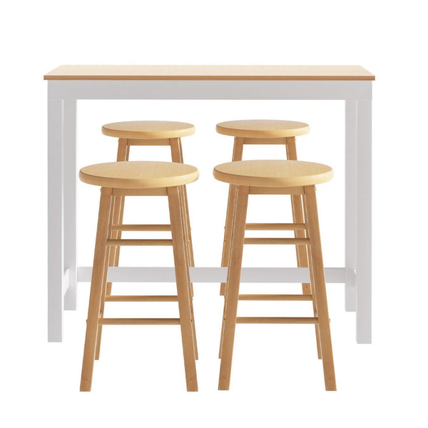 Artiss Bar Table and Stools Set Dining Desk Kitchen Chairs Cafe Pub Artiss