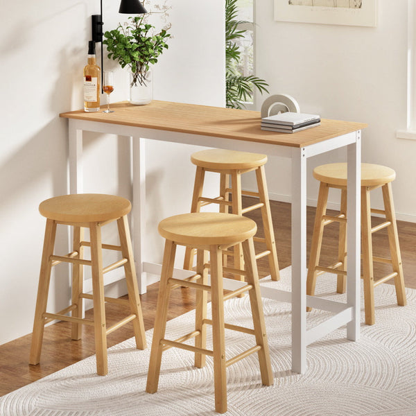 Artiss Bar Table and Stools Set Dining Desk Kitchen Chairs Cafe Pub Artiss