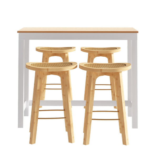 Artiss Bar Table and Stools Set Dining Desk Kitchen Chairs Cafe Pub Artiss