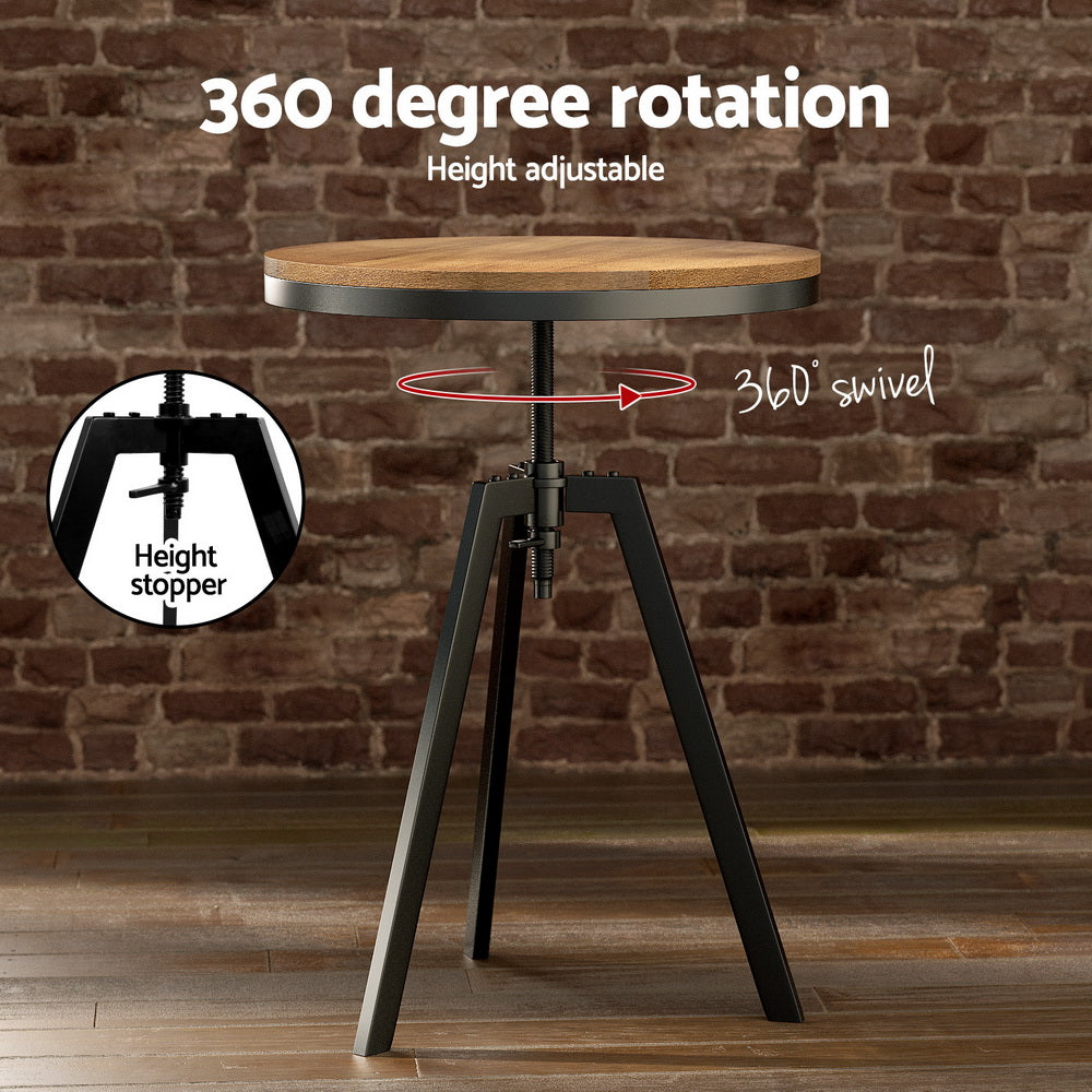 Artiss Bar Table and Stools Set Dining Desk Industrial Kitchen Chairs Cafe Pub Artiss
