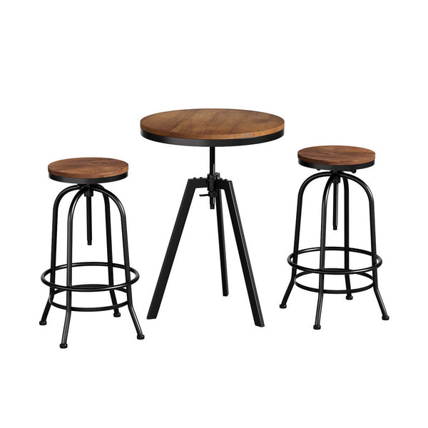 Artiss Bar Table Stools Set Dining Desk Industrial Kitchen Chairs Cafe Pub Artiss