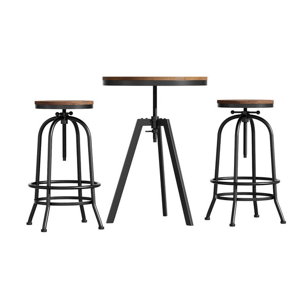Artiss Bar Table Stools Set Dining Desk Industrial Kitchen Chairs Cafe Pub Artiss