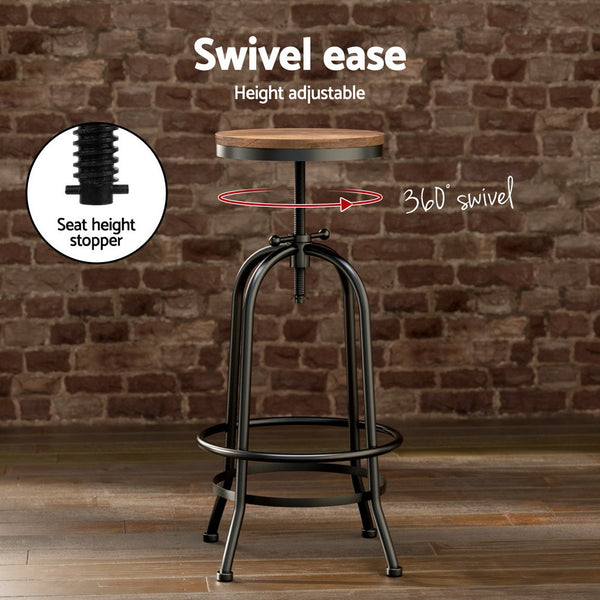 Artiss Bar Table Stools Set Dining Desk Industrial Kitchen Chairs Cafe Pub Artiss