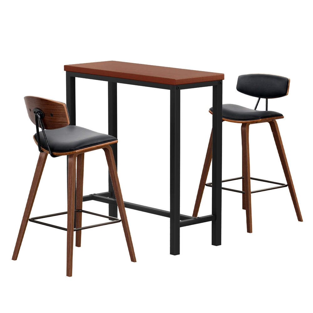 Artiss Bar Table and Stools Set Dining Desk Kitchen Chairs Cafe Pub Artiss