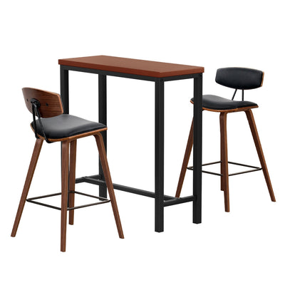 Artiss Bar Table and Stools Set Dining Desk Kitchen Chairs Cafe Pub