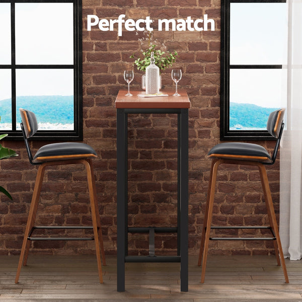 Artiss Bar Table and Stools Set Dining Desk Kitchen Chairs Cafe Pub Artiss