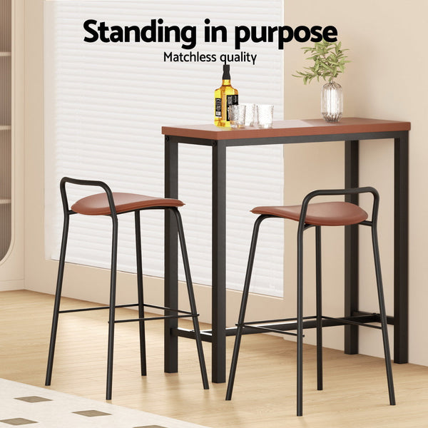 Artiss Bar Table and Stools Set Dining Desk Kitchen Chairs Cafe Pub Artiss