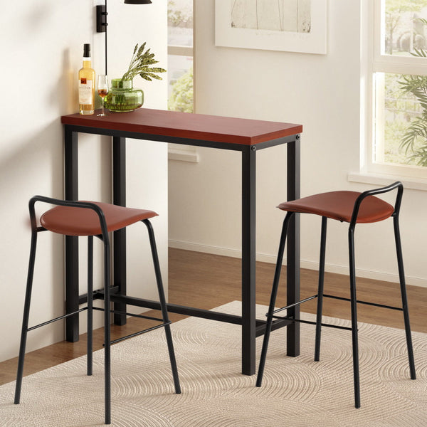 Artiss Bar Table and Stools Set Dining Desk Kitchen Chairs Cafe Pub Artiss