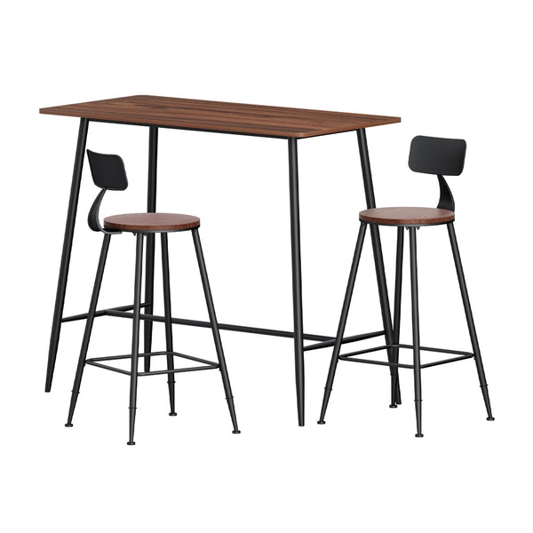 Artiss Bar Table and Stools Set Dining Desk Kitchen Chairs Cafe Pub Artiss