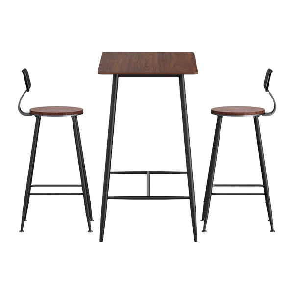 Artiss Bar Table and Stools Set Dining Desk Kitchen Chairs Cafe Pub Artiss