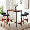 Artiss 3Pcs Bar Table and Stools Set Dining Desk Kitchen Chairs Cafe Pub Wood