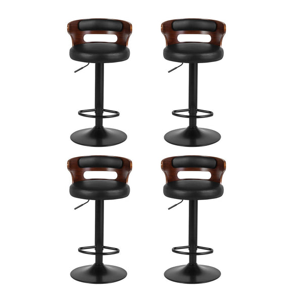 Artiss 4x Bar Stools Gas Lift Faux Leather Artiss