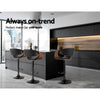 Artiss Bar Stools X3 Kitchen Counter Chair Gas Lift Swivel PU Ambrus Black