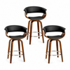 Artiss Bar Stools Set of 3 Kitchen Wooden Bar Stool Dining Chair 65cm