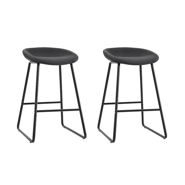Artiss 2x Bar Stools Kitchen Dining Chairs Counter Stool PU Leather Metal Artiss