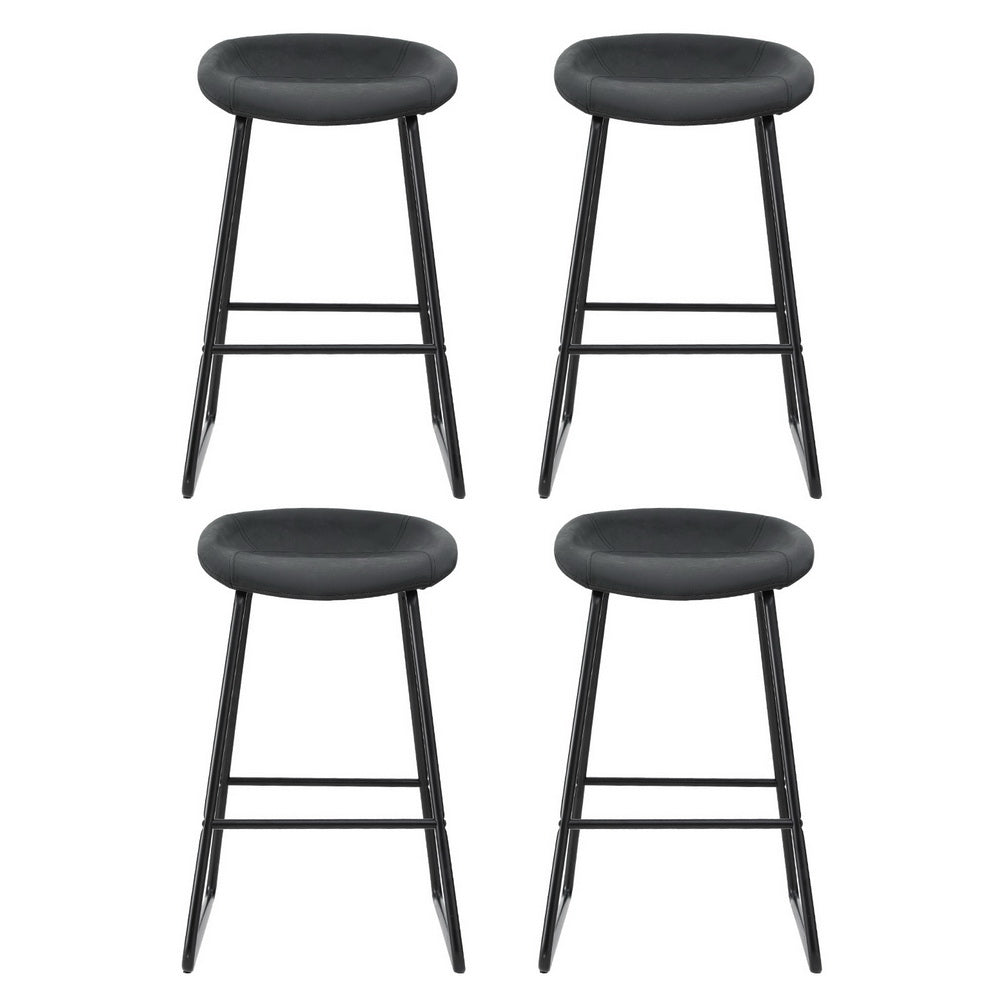 Artiss 4x Bar Stools Kitchen Dining Chairs Counter Stool PU Leather Metal Artiss
