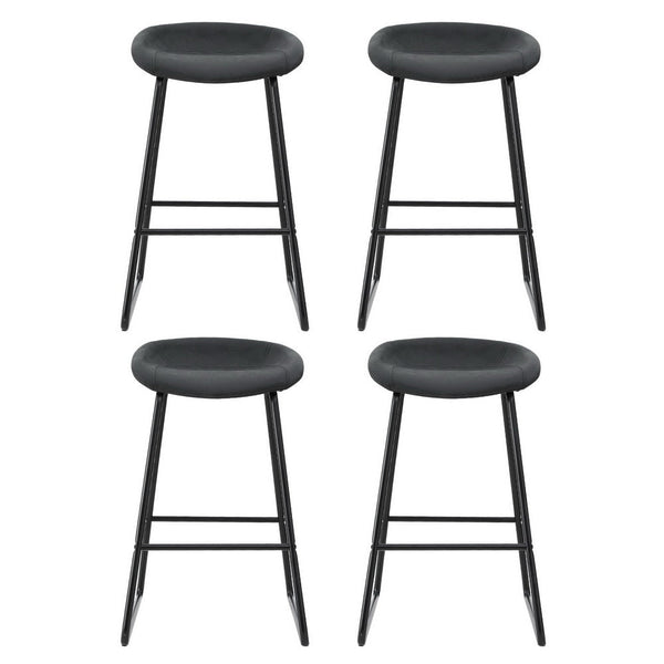 Artiss 4x Bar Stools Kitchen Dining Chairs Counter Stool PU Leather Metal Artiss