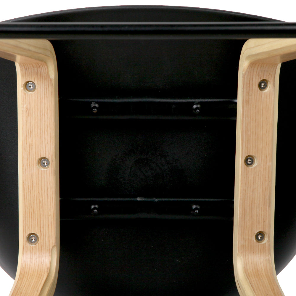4x Artiss Bar Stools Kitchen Counter Stool Dining Chairs Wooden Black Artiss