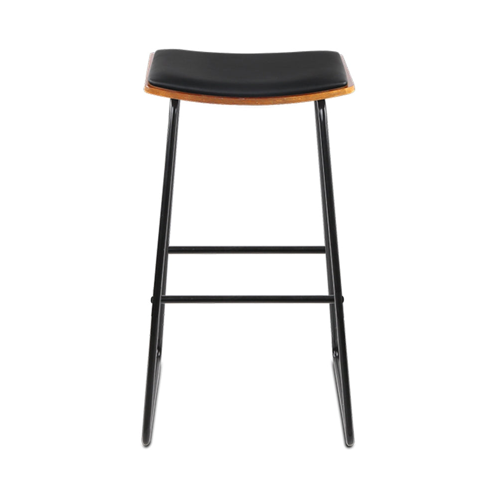 Artiss 4x Bar Stools Leather Padded Metal Artiss