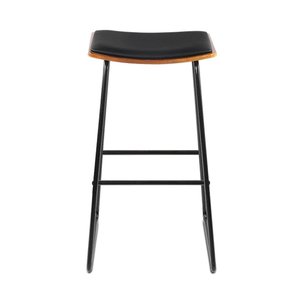 Artiss 4x Bar Stools Leather Padded Metal Artiss
