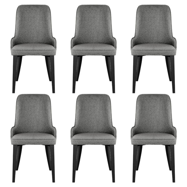 Artiss Dining Chairs Set of 6 Linen Fabric Grey Artiss
