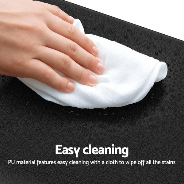 A Set of 4 Artiss Metal Bar Stools PU Seat Dining Counter Chairs Artiss