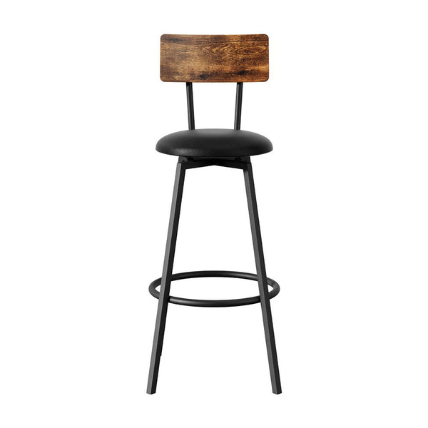 Artiss 4X Industrial Bar Stools Upholstered Counter Chairs Steel Frame Anti-Scratch Artiss